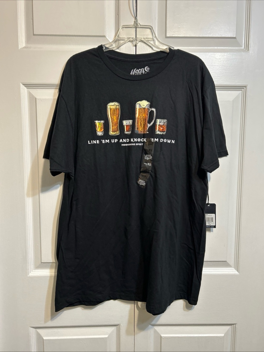 NWT Moonshine Spirit By Brad Paisley Graphic T-Shirt Size XL Short Sleeve Black